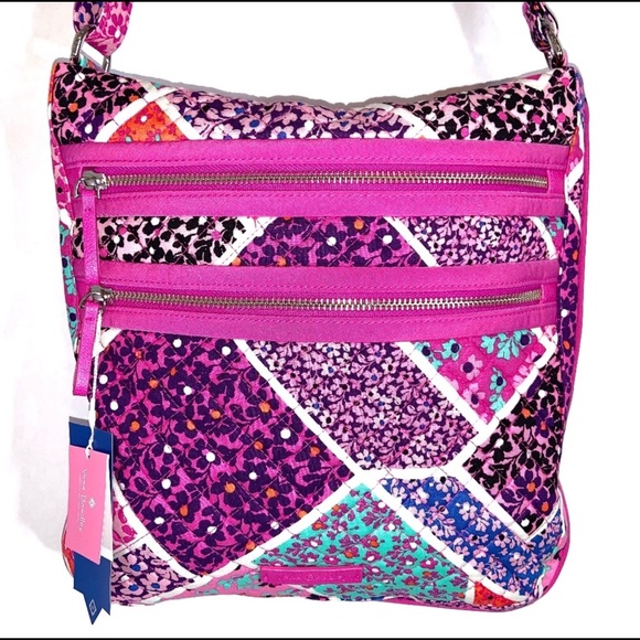 Vera Bradley Triple Zip Hipster Crossbody Handbag - Picture 2 of 7